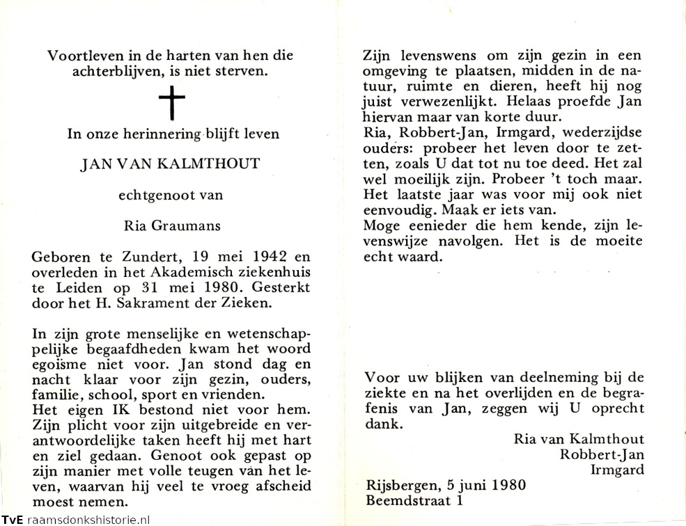 Jan van Kalmthout- Ria Graumans